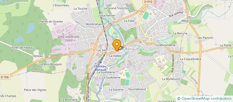 localisation de l'entreprise SYLVAE à ROCHECORBON