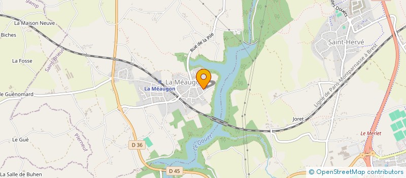 localisation de l'entreprise SYLVAE  LA MEAUGON