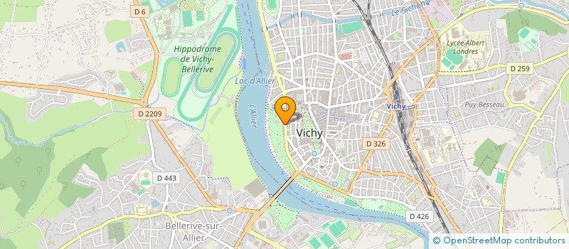 localisation de l'entreprise SYLVAGIL à VICHY