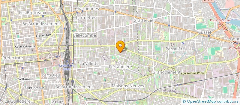 localisation de l'entreprise SYLVAIN BADINA  VILLEURBANNE