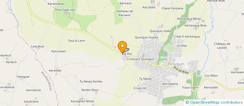 localisation de l'entreprise SYLVAIN BERTHOU  PLOUGUIN