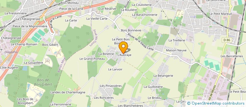 localisation de l'entreprise SYLVAIN BRIANT - MAITRISE D'OEUVRE à JOUE-LES-TOURS