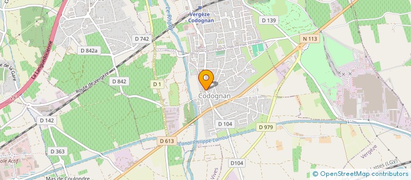 localisation de l'entreprise SYLVAIN CHANAL MACONNERIE  CODOGNAN
