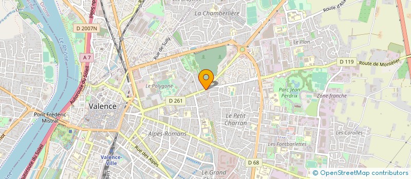 localisation de l'entreprise SYLVAIN CHARRE SARL à VALENCE