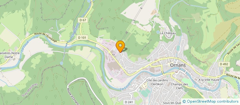 localisation de l'entreprise SYLVAIN CYRE ELECTRICITE  ORNANS