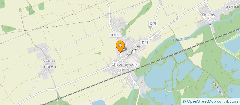 localisation de l'entreprise SYLVAIN CYRILLE CHARPENTE COUVERTURE  CHATENAY-SUR-SEINE