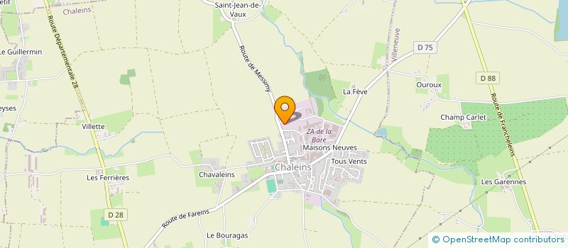 localisation de l'entreprise SYLVAIN DEGARAT  CHALEINS