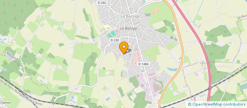 localisation de l'entreprise SYLVAIN DELION  LA BAZOGE