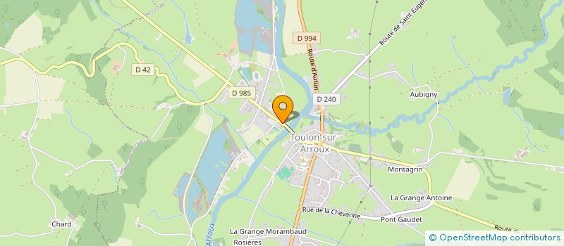 localisation de l'entreprise SYLVAIN FARNIER  TOULON-SUR-ARROUX