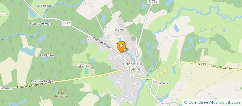 localisation de l'entreprise SYLVAIN GOUACHE  BRINON-SUR-SAULDRE