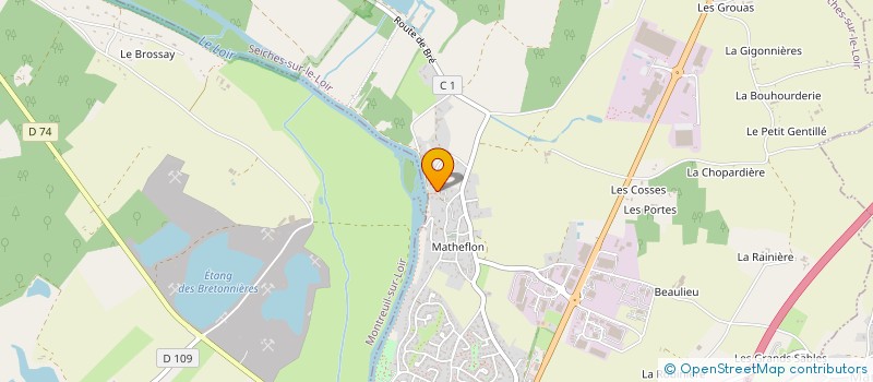 localisation de l'entreprise SYLVAIN GREZ  LOIRE-AUTHION