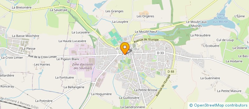 localisation de l'entreprise SYLVAIN LAMBERT  ARGENTRE-DU-PLESSIS