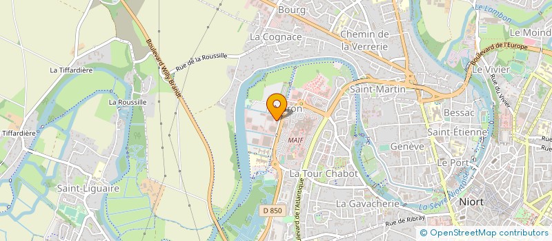 localisation de l'entreprise SYLVAIN MELLA CONSTRUCTIONS à NIORT