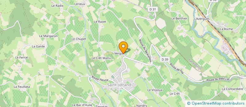 localisation de l'entreprise SYLVAIN POULARD  SAINT-VERAND