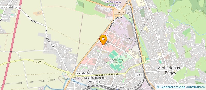 localisation de l'entreprise SYLVAIN PUSSIER FINANCE  AMBERIEU-EN-BUGEY