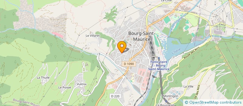 localisation de l'entreprise SYLVAIN QUEY à BOURG-SAINT-MAURICE