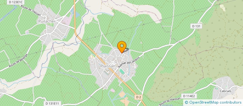 localisation de l'entreprise SYLVAIN SERVICES FUNERAIRES  PLAISSAN