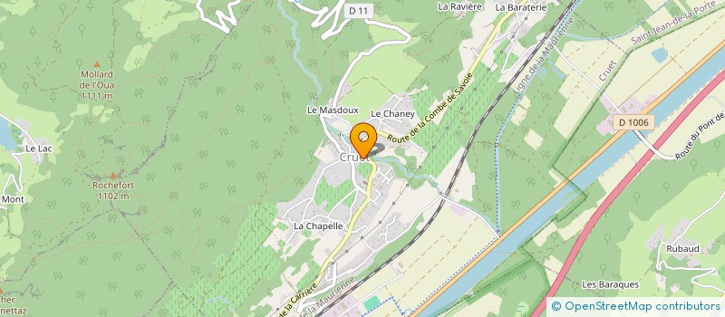 localisation de l'entreprise SYLVAIN TIOLLIER  CRUET