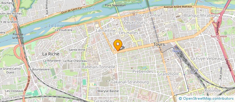 localisation de l'entreprise SYLVAINBEL  TOURS