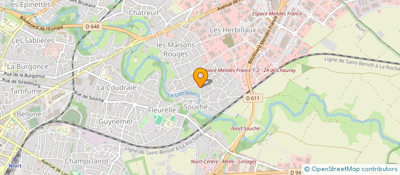 localisation de l'entreprise SYLVANA à NIORT