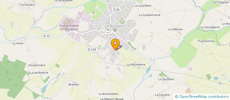 localisation de l'entreprise SYLVAPLAK à LE BOUPERE