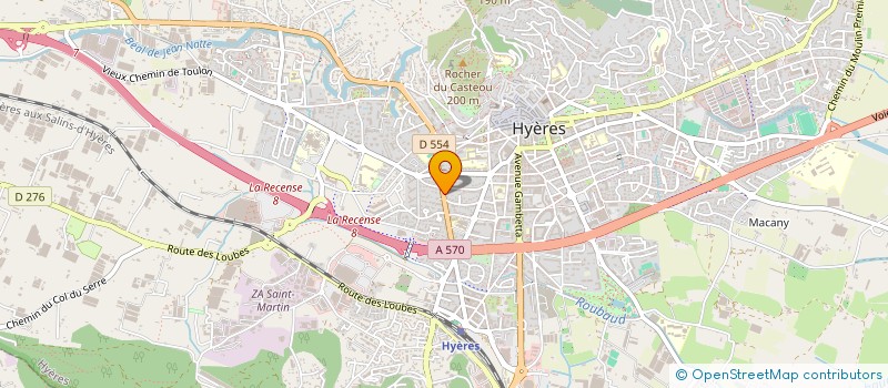 localisation de l'entreprise SYLVATECH  HYERES