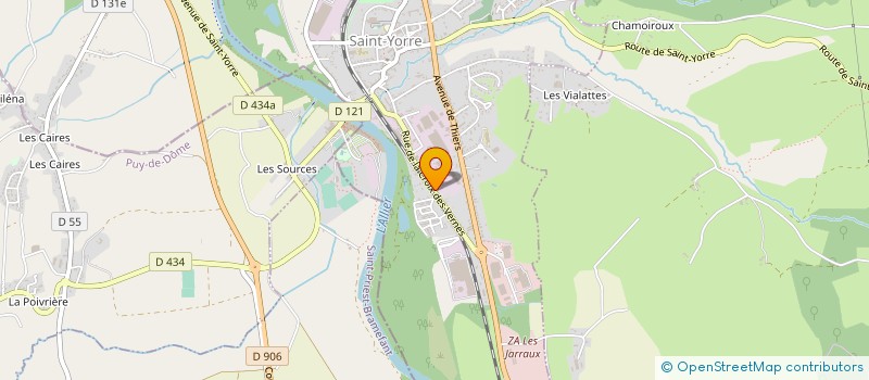localisation de l'entreprise SYLVATECH à SAINT-YORRE