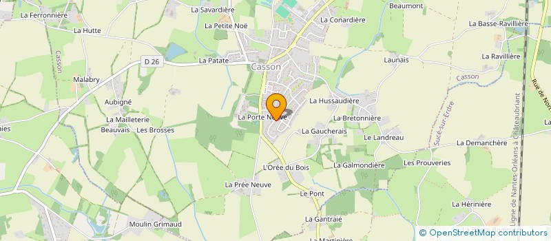 localisation de l'entreprise SYLVATRADING à CASSON