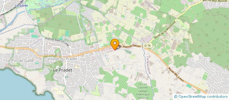 localisation de l'entreprise SYLVENA  LE PRADET