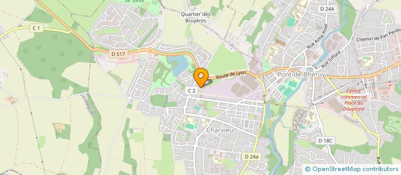 localisation de l'entreprise SYLVER RAIN  CHARVIEU-CHAVAGNEUX