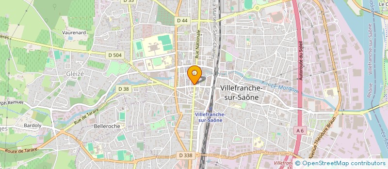 localisation de l'entreprise SYLVERAN à VILLEFRANCHE-SUR-SAONE