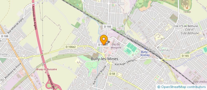 localisation de l'entreprise SYLVERE GRUSON à BULLY-LES-MINES