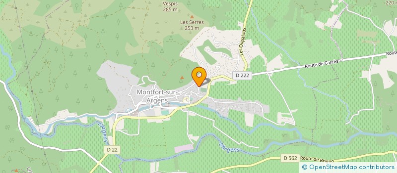 localisation de l'entreprise SYLVERIC  MONTFORT-SUR-ARGENS