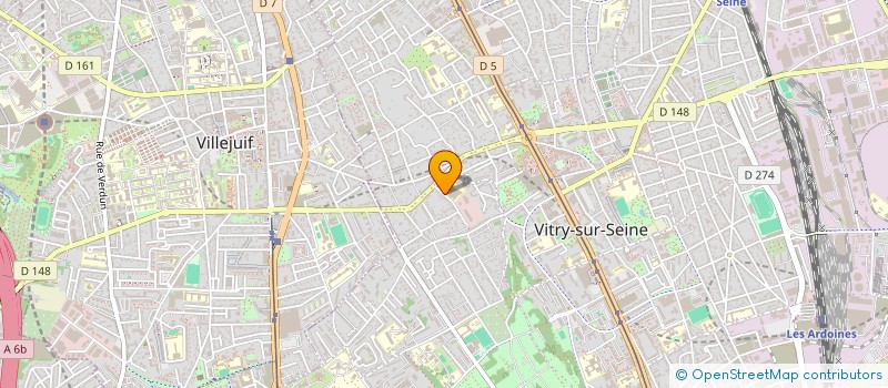 localisation de l'entreprise SYLVESTRE 88  VITRY-SUR-SEINE