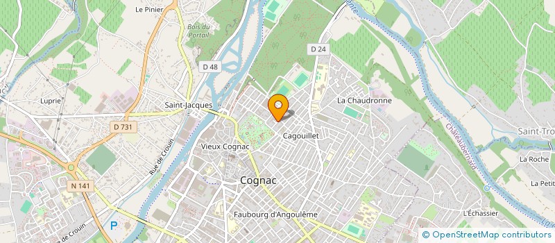 localisation de l'entreprise SYLVESTRE à COGNAC