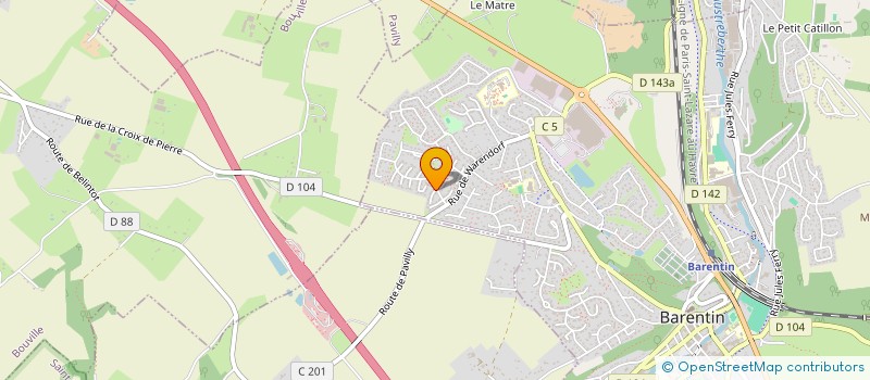 localisation de l'entreprise SYLVESTRE  BARENTIN