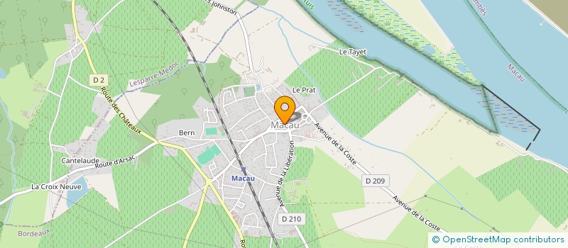 localisation de l'entreprise SYLVESTRE CAZAUX  MARGAUX-CANTENAC