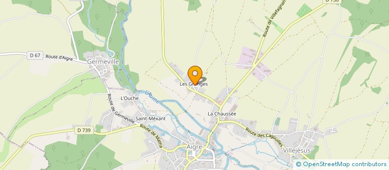 localisation de l'entreprise SYLVESTRE INVEST  AIGRE