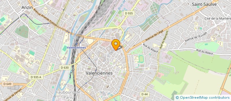localisation de l'entreprise SYLVESTRE LIOT - ALEXIS DRUELLE à VALENCIENNES