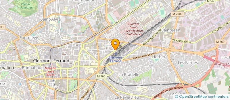 localisation de l'entreprise SYLVETTE ET VICTOR  CLERMONT-FERRAND