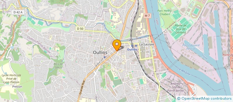 localisation de l'entreprise SYLVETTE LINGERIE  OULLINS-PIERRE-BENITE