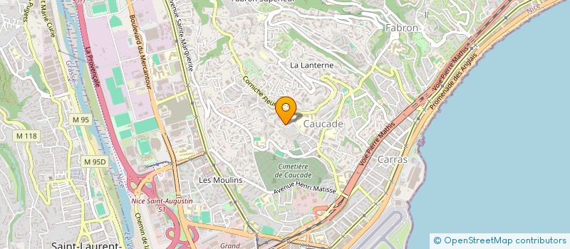 localisation de l'entreprise SYLVIA CHEVLIER MARTINEZ COULEURS DE SOI à NICE