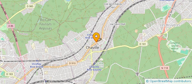 localisation de l'entreprise SYLVIA LAURE BEAUTE-PARFUMS à CHAVILLE