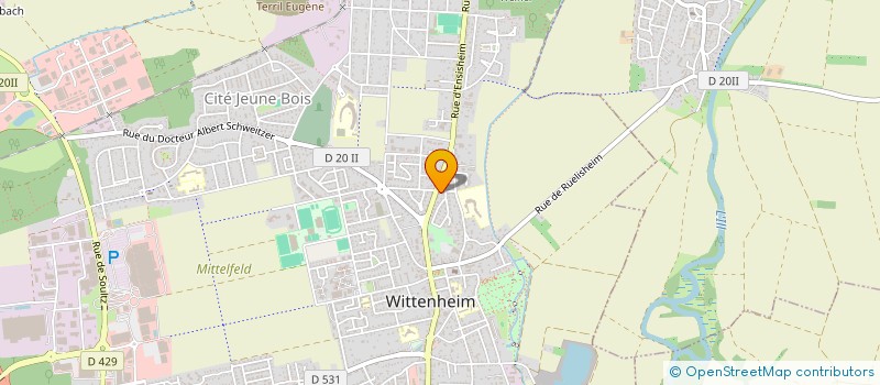 localisation de l'entreprise SYLVIA TATTOO-CLUB  WITTENHEIM