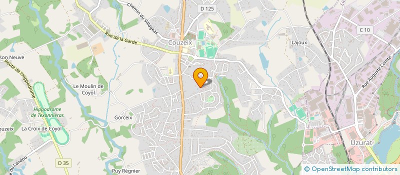 localisation de l'entreprise SYLVIANE à COUZEIX