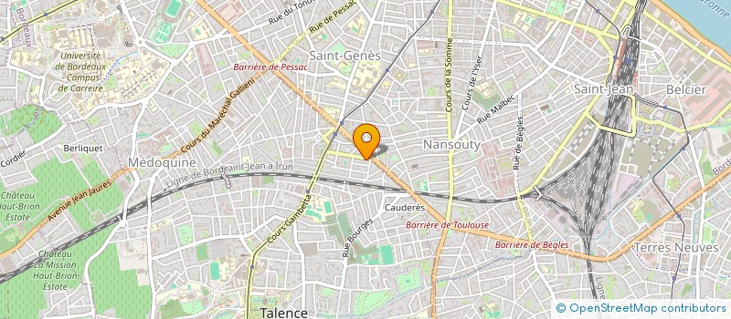 localisation de l'entreprise SYLVIANEL IMMOBILIER  TALENCE