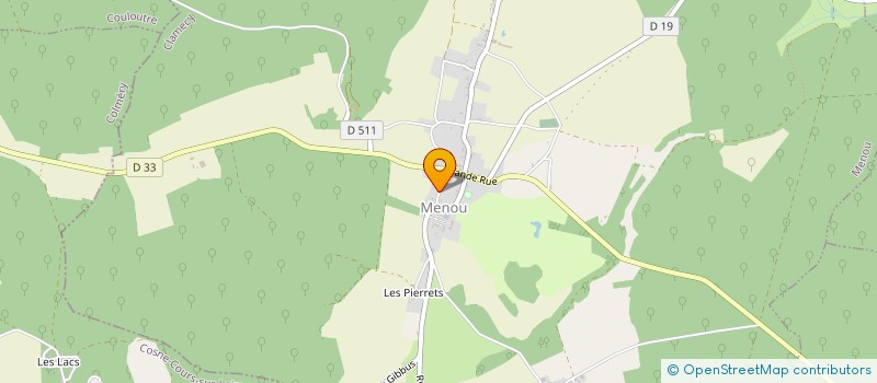 localisation de l'entreprise SYLVICULTURE ET TRAVAIL DU BOIS NIVERNAIS  MENOU