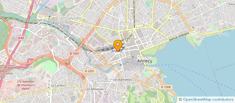 localisation de l'entreprise SYLVIE 2 B à ANNECY