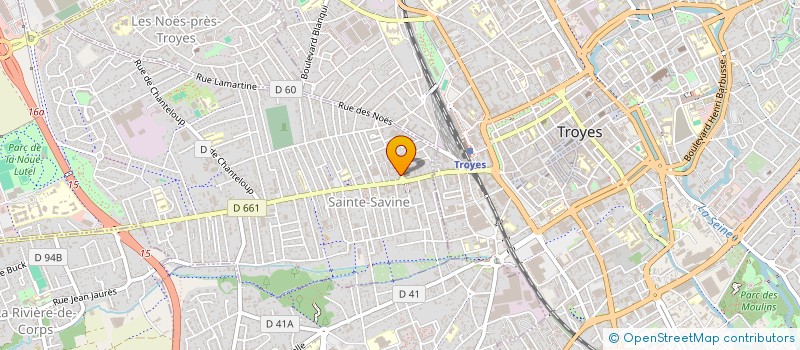 localisation de l'entreprise SYLVIE  SAINTE-SAVINE