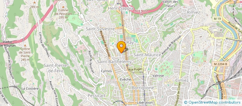 localisation de l'entreprise SYLVIE à NICE